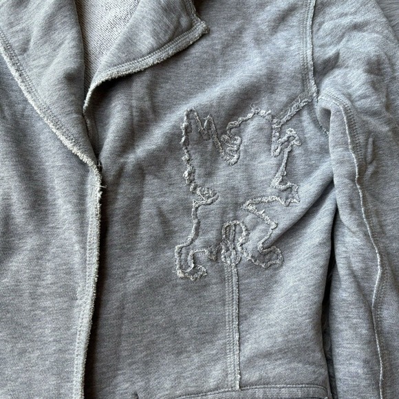 Triple Five Soul Jacket Blazer Grey Embroidered Casual Dance Teens Womens READ - Picture 2 of 14